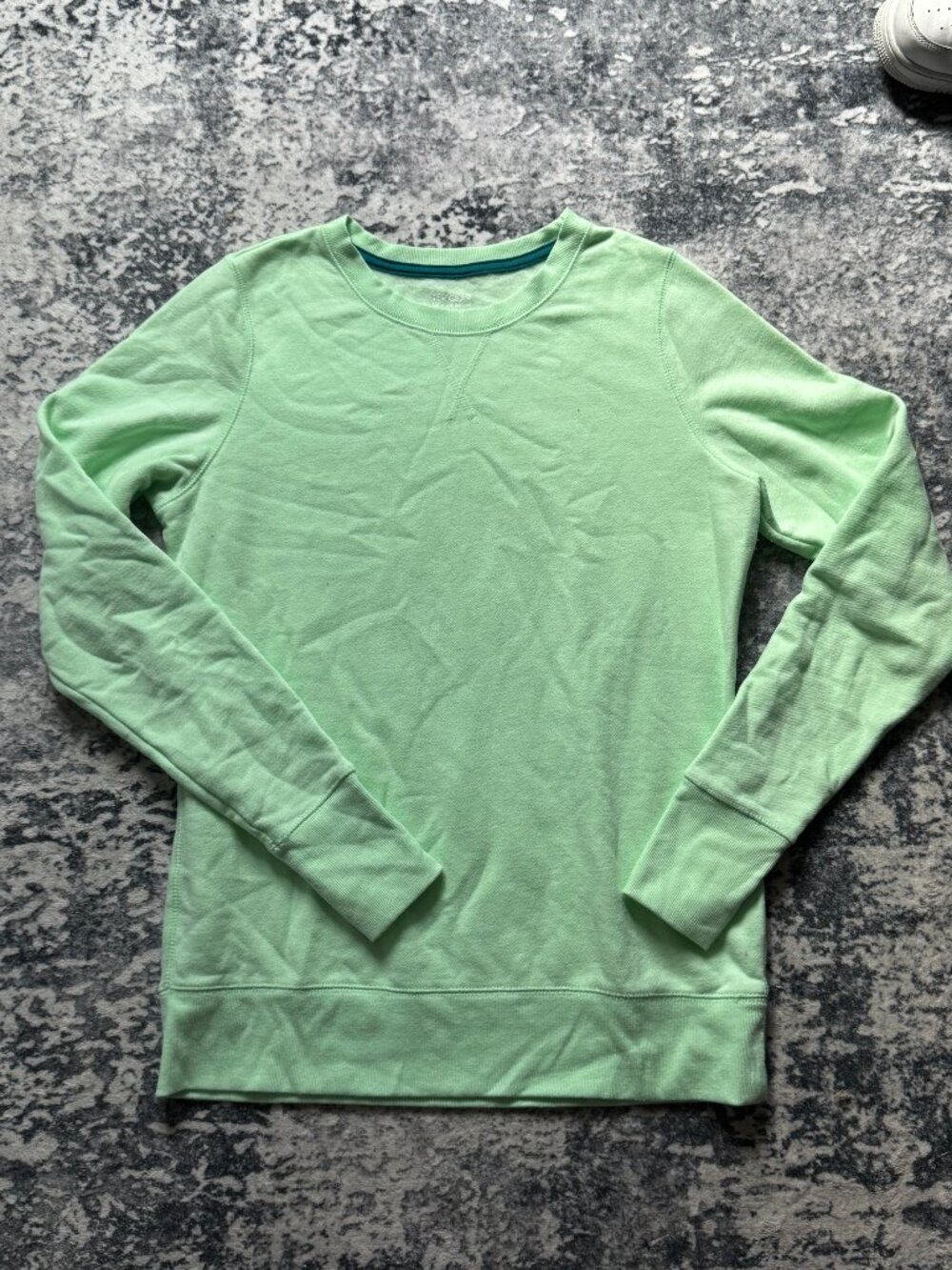Tek Gear Women's Ultrasoft Fleece Crewneck Sweatshirt - Lime Green - M Tall